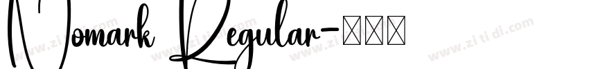 Nomark Regular字体转换
